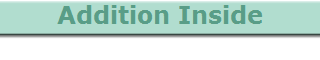 Addition Inside