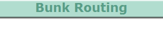 Bunk Routing
