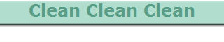 Clean Clean Clean