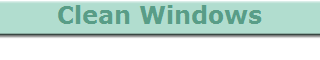Clean Windows