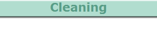 Cleaning