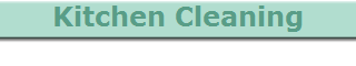 Kitchen Cleaning