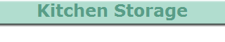 Kitchen Storage