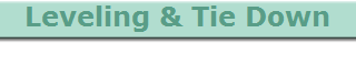 Leveling & Tie Down