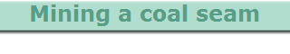 Mining a coal seam
