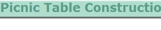 Picnic Table Construction