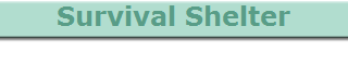 Survival Shelter