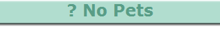 ? No Pets
