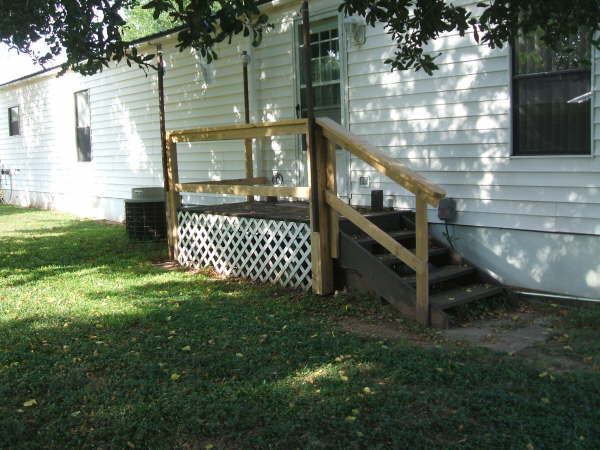 Beasley Rear Porch Railing